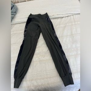 Lulu Lemon Align High-Rise Joggers with camo on sides.